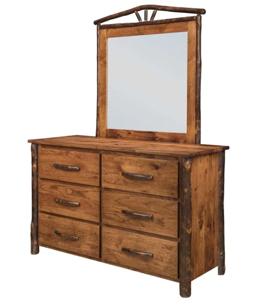 Hickory 6-Drawer Dresser