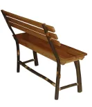 Hickory Bench with Back