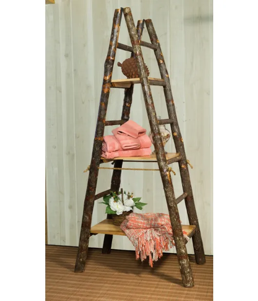 Showcase Ladder with 3 Solid Shelves