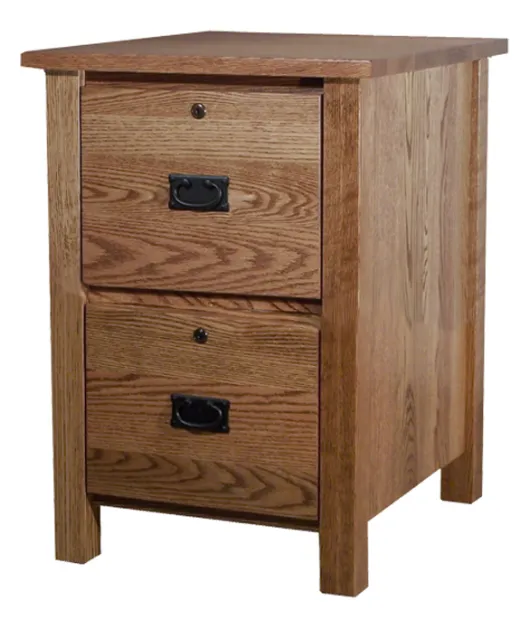 Classic Mission 2 Drawer File Cabinet