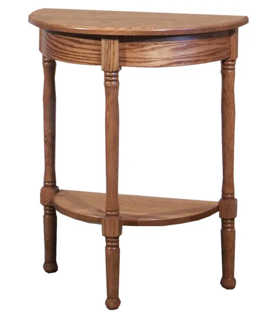 Spindle Half Round Table