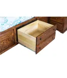 Deluxe Platform Bed: Oak, Michaels Cher-QUICK SHIP