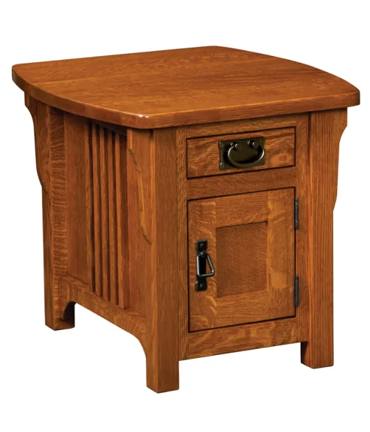 Craftsman Mission Cabinet Occasional Table Set