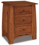 Boulder Creek  3 Drawer Night Stand - QUICK SHIP