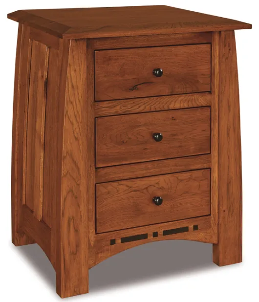 Boulder Creek  3 Drawer Night Stand - QUICK SHIP