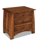 Boulder Creek  3 Drawer Night Stand - QUICK SHIP