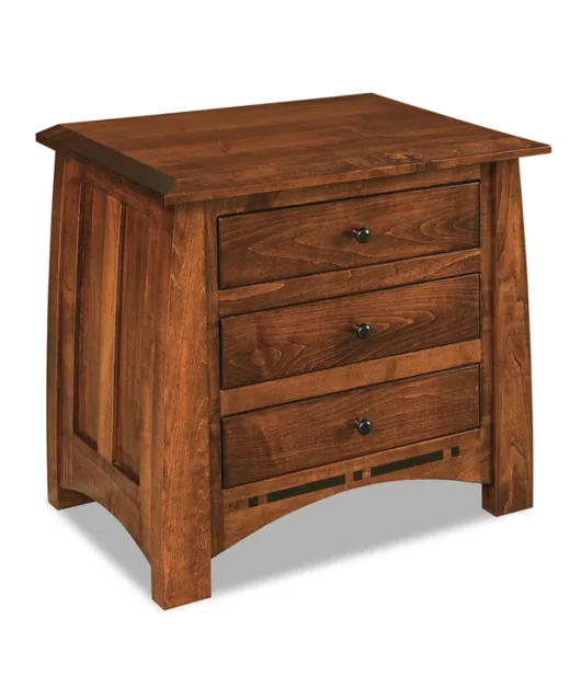 Boulder Creek  3 Drawer Night Stand - QUICK SHIP