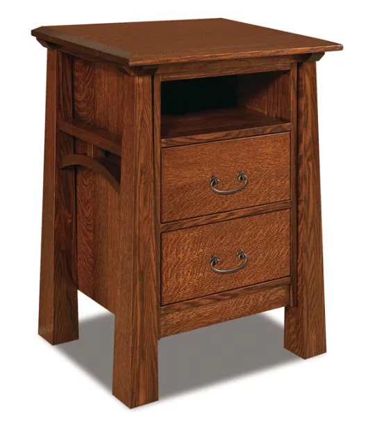 Artesa 2 Drawer Night Stand with Opening