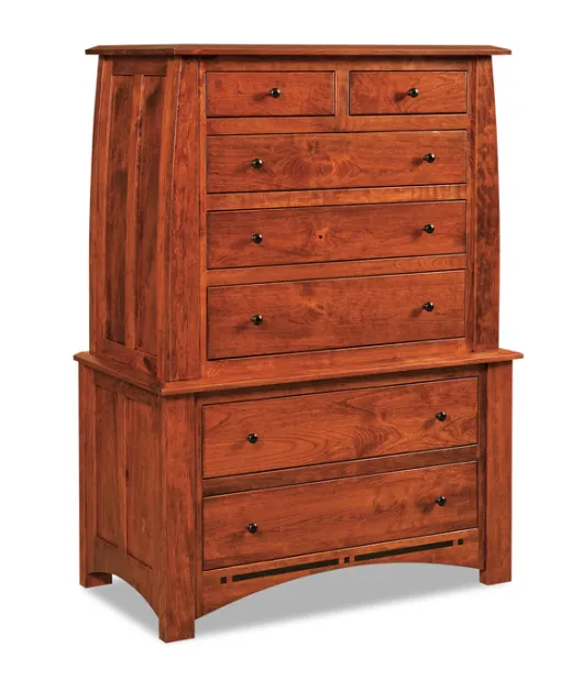 Boulder Creek  7 Drawer Chest on Chest