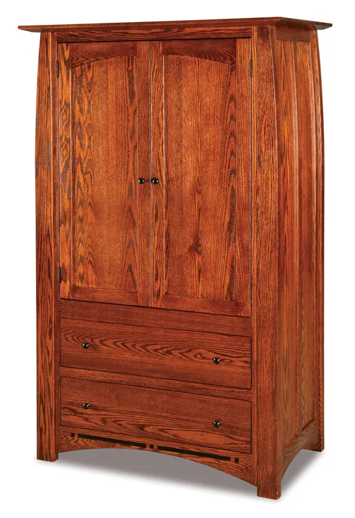 Boulder Creek  2 Drawer 2 Door Armoire