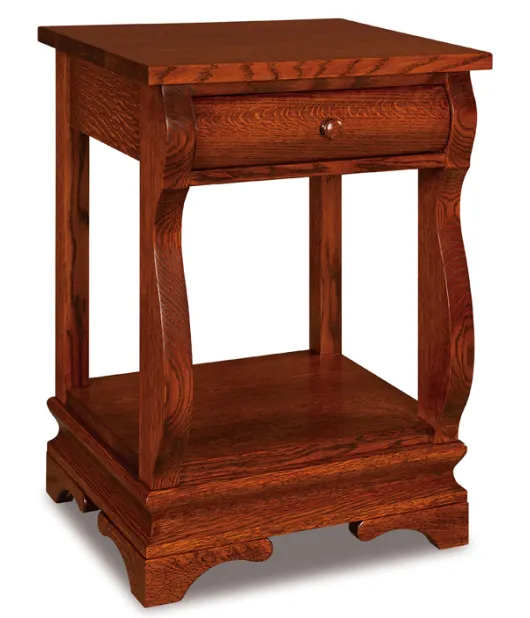 Chippewa Sleigh 1 Drawer Open Night Stand