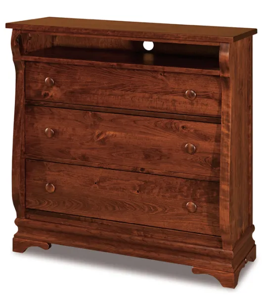 Chippewa Sleigh 3 Drawer Media Chest