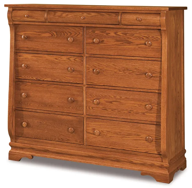 Chippewa Sleigh 11 Drawer Double Chest