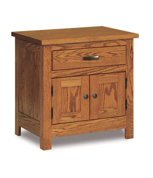 Flush Mission 1 Drawer 2 Door Night Stand