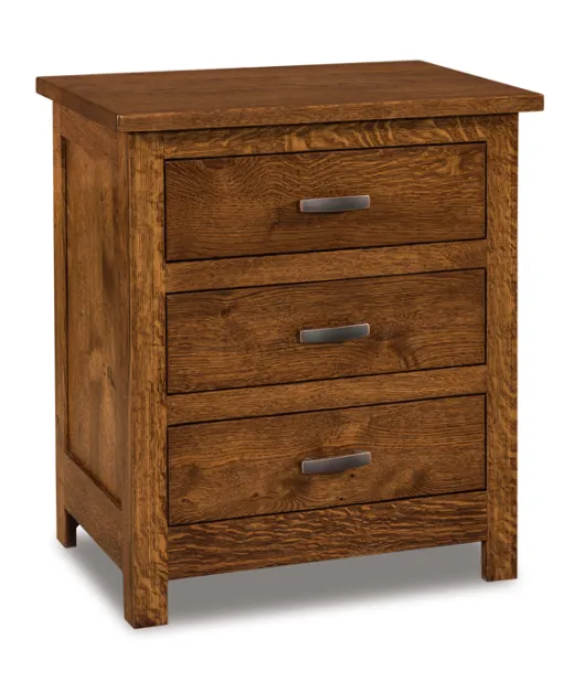 Flush Mission 3 Drawer Night Stand