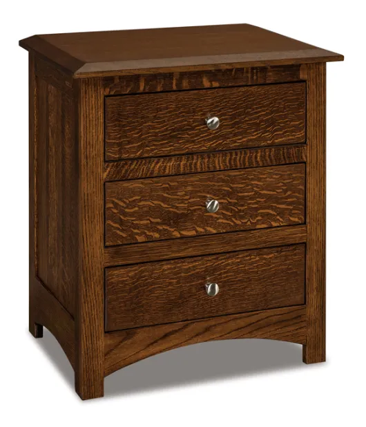 Finland 3 Drawer Night Stand - QUICK SHIP