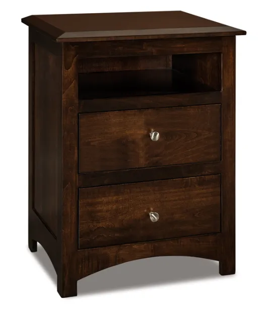 Finland 2 Drawer Night Stand with Opening