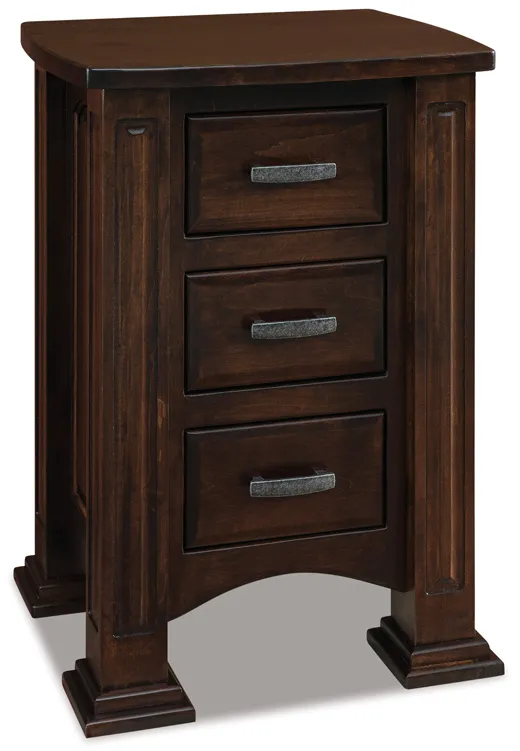 JR Lexington 21" 3 Drawer Night Stand