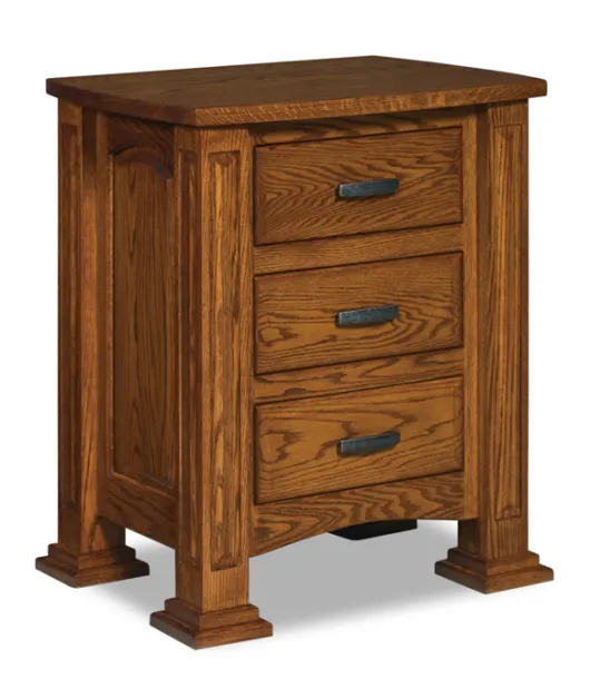 Lexington 3 Drawer Night Stand - QUICK SHIP