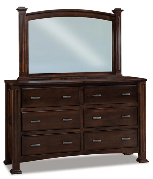 JR Lexington 70" 6 Drawer Dresser