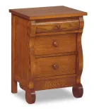 Old Classic Sleigh 3 Drawer Night Stand