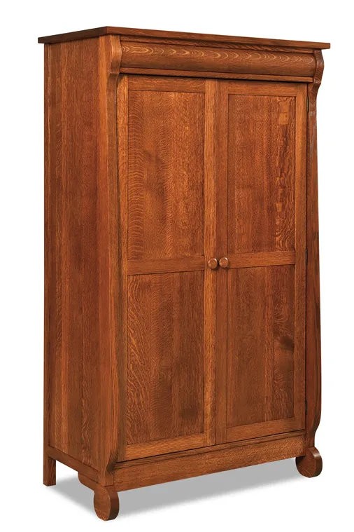 Old Classic Sleigh Wardrobe Armoire