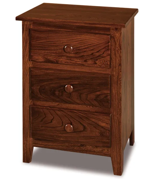 Shaker 3 Drawer Night Stand