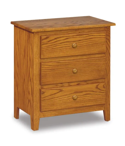 Shaker 3 Drawer Night Stand