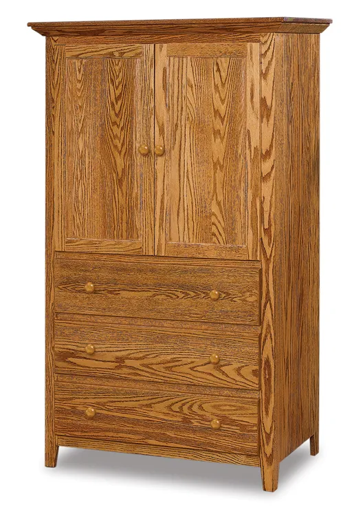 Shaker 3 Drawer 2 Door Armoire