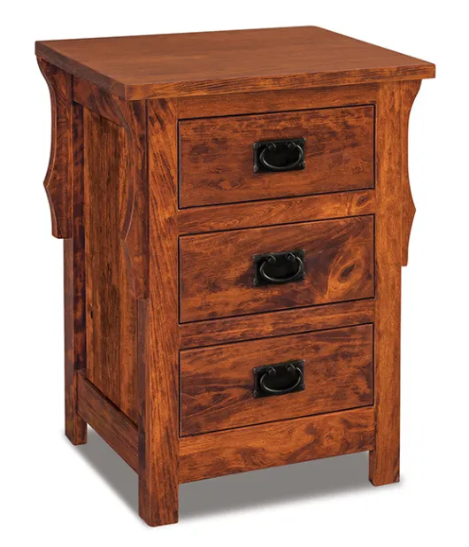 Stick Mission 3 Drawer Night Stand