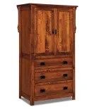 Stick Mission 3 Drawer 2 Door Armoire