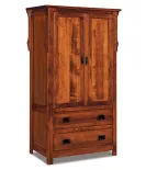 Stick Mission 2 Drawer 2 Door Armoire