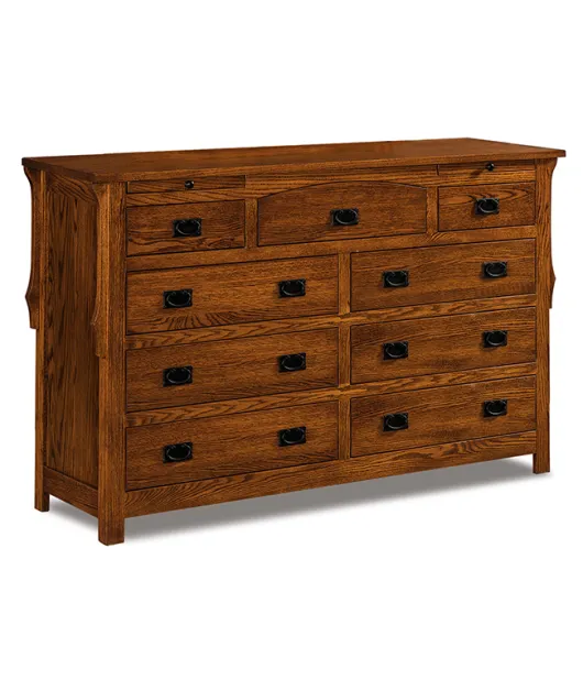 Stick Mission 9 Drawer Dresser with Jewelry Drawer