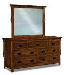 Stick Mission 7 Drawer Dresser with Jewelry Drawer