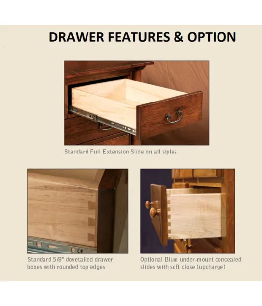 Boulder Creek 7 Drawer Dresser with Jewelry Drawer