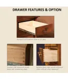 Boulder Creek  11 Drawer Double Chest