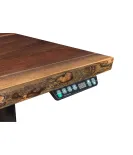 Adona Adjustable Standing Desk with Live Edge - QUICK SHIP