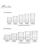 Boston Bookcase with Two Bottom Doors - QUICK SHIP