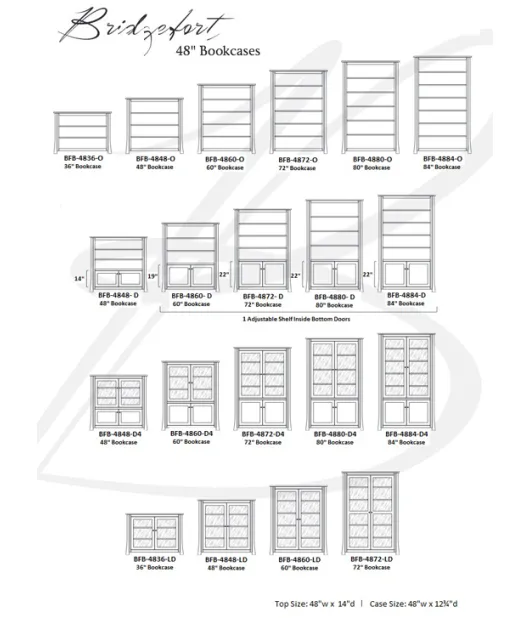 Bridgefort Mission Bookcase