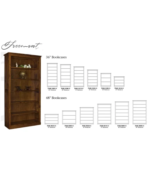 Freemont Mission Open Bookcase