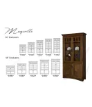 Maysville Bookcase with Top & Bottom Doors