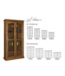 Siloam Bookcase with Full Length Glass Doors