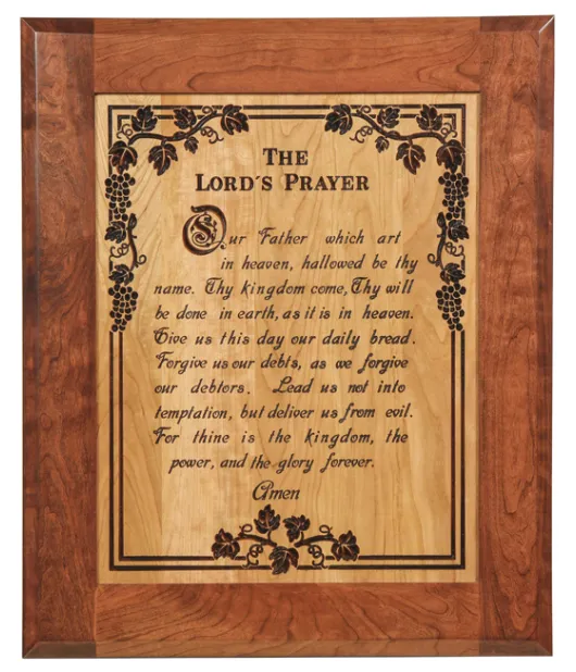 Lord's Prayer Plaque