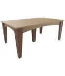 Island Poly Vinyl Rectangular Dining Table