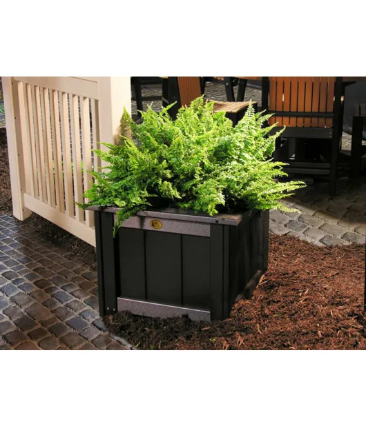 24" Poly Vinyl Planter