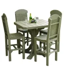 Poly Vinyl 41" Square Table Set 1