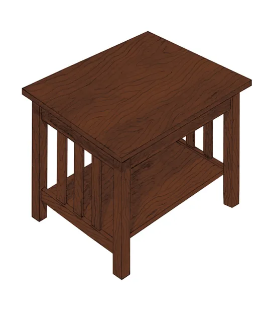 Mission End Table