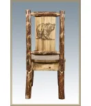 Glacier Country Collection Side Chair with Laser Engraved Design