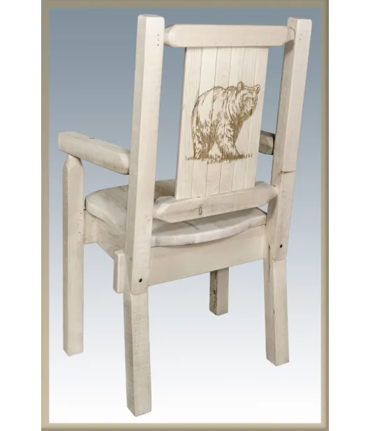 Homestead Captain's Chair with Laser Engraved Design