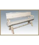 Montana 5' Half Log Bench with Back & Arms